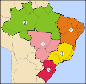Mapa do Brasil: regiões, estados e capitais 