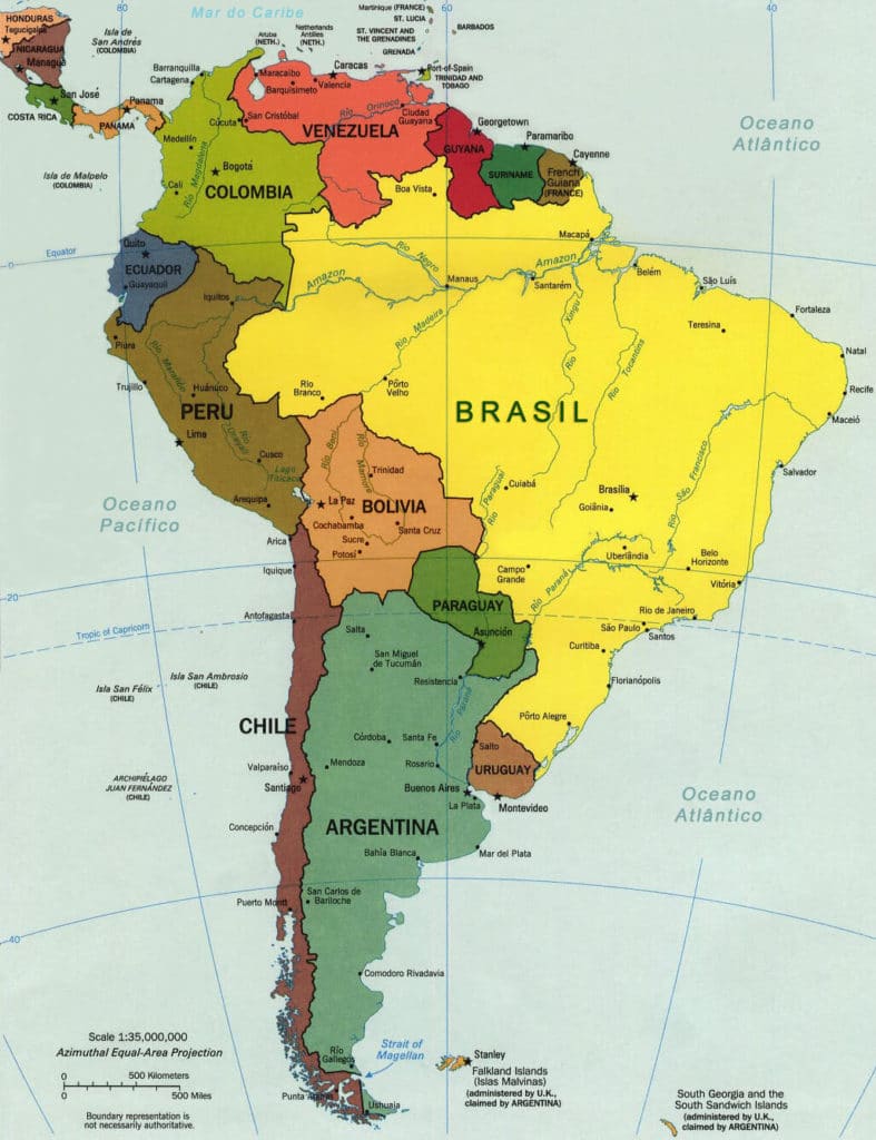 O Brasil Fica Em Qual Continente Estados E Capitais Do Brasil 2660